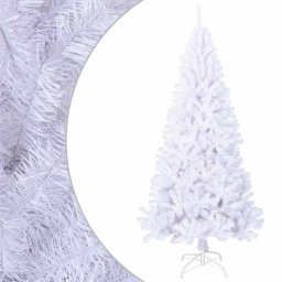 Pom de Craciun artificial cu ramuri groase, alb, 210 cm, PVC GartenMobel Dekor