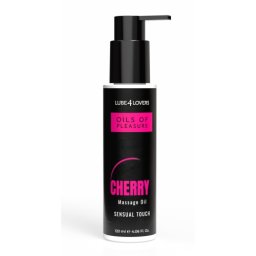 Lube4Lovers Uleiurile Placerii Ulei de Masaj Cirese 120ml Atingere Senzuala Delicat pe Piele Efect de Incalzire Nelipicios
