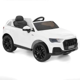 Masinuta electrica pentru copii Audi Q7, 70W, 12V 10Ah, echipare standard, culoare alba