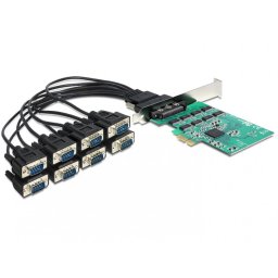 PCI Express Card la 8 x Serial RS-232 High Speed 921K, Delock 89336