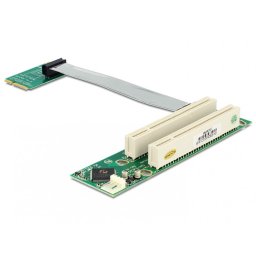 Riser Card Mini PCIe la 2 x PCI 32Biti 5V cablu flexibil, Delock 41355