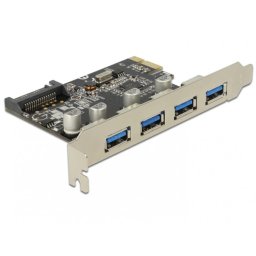 Placa PCI Express cu 4 porturi USB 3.0, Delock 89297