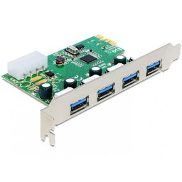 PCI Express cu 4 porturi externe USB 3.0, Delock 89363