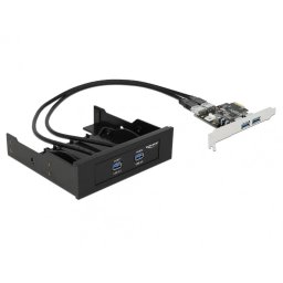 Front Panel 2 x USB 3.0 + PCI Express Card 2 x USB 3.0, Delock 61893