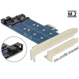 PCI Express cu 2 x M.2 SATA, Delock 89374
