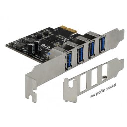 PCI Express cu 4 porturi USB 3.0 (pentru Mac), Delock 90304