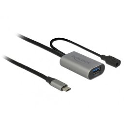 Cablu activ USB 3.1-C Gen 1 la USB-A T-M 5m Negru, Delock 85391