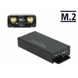 Convertor USB 3.0 pentru M.2 Key B cu slot SIM si enclosure, Delock 63172