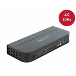 Switch KVM HDMI 4K60Hz cu USB 3.0 si Audio, Delock 11481