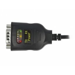 Cablu USB type C la Serial RS-232 DB9 FTDI LED cu protectie 15 kV ESD 0.6m, Delock 64038