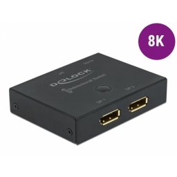 Switch Displayport 2 porturi 8K30Hz bidirectional, Delock 11478