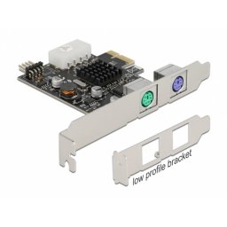PCI Express cu 2 x PS/2 si pin Header USB 9 pini, Delock 90049