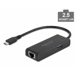 Placa de retea USB 3.2 Gen1-C la 2.5 Gigabit LAN + 1 x USB-A, Delock 63826