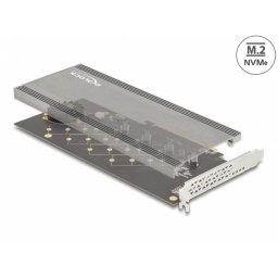 PCI Express cu 4 x NVMe M.2 Key M cu ventilator - Bifurcation, Delock 90079