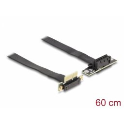Riser card PCI Express x1 unghi 90 grade 60cm, Delock 88043