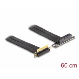 Riser card PCI Express x4 unghi 90 grade + cablu 60cm, Delock 88045