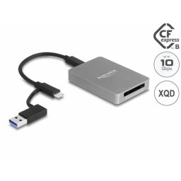 Cititor de carduri USB 3.2 type C la CFexpress/XQD, Delock 91008