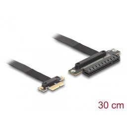 Riser Card PCI Express 3.0 x1 la x8 + cablu 30cm, Delock 81496