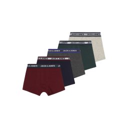 Jack & Jones Junior Chiloţi bleumarin / gri închis / verde închis / roșu vin