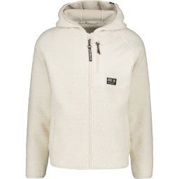 Alife and Kickin Jachetă fleece 'Harald' ecru / negru