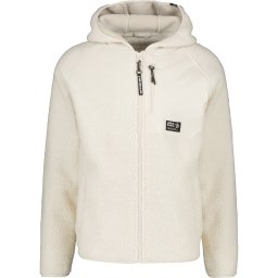 alife & kickin Jachetă fleece 'Harald' ecru / negru