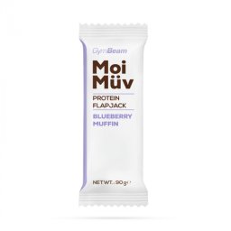 GymBeam MoiMüv Protein Flapjack 90 g brioșă cu afine
