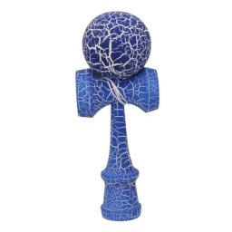 Kendama Cracked 18 cm, din lemn, albastru