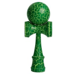 Kendama Cracked 18 cm, din lemn, verde
