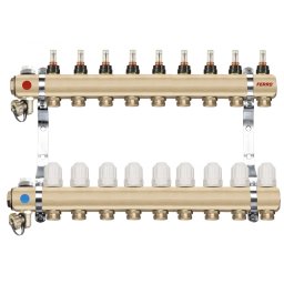 Distribuitor/colector-repartitor tip RZP 1'' 9 cai - RZP09S