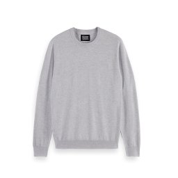 SCOTCH & SODA Pulover Core-Viscose Crewneck 179183 0606 grey melange