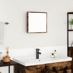 Oglinda de baie cu LED Stejar fumuriu 40 x 8.5 x 37 cm GartenMobel Dekor