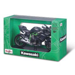 MAISTO MOTOCICLETA METALICA CU STAND KAWASAKI NINJA H2 R SCARA 1 LA 12 SuperHeroes ToysZone