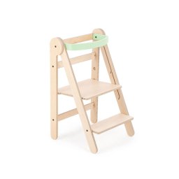 Turn de invatare pliabil MamaToyz Learning Tower din lemn, Verde