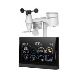 Sencor - Stație meteo profesională cu ecran LCD și ceas cu alarmă, 5V/3xAAA + 3xAA