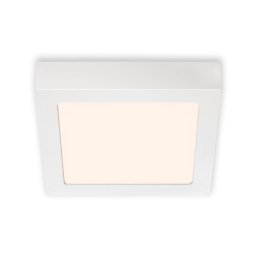 Briloner 7123-016 - Plafonieră LED FIRE, 12 W, 230 V, 3000 K (alb cald), 17 x 17 cm, alb