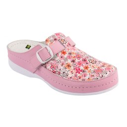 Saboti dama Medi+ V10 Roz cu Floricele