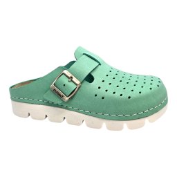 Saboti piele naturala Dr.Feet 1100 verde