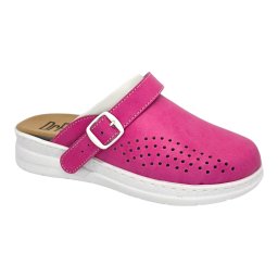 Saboti piele naturala Dr.Feet 5046 roz - talonet detasabil