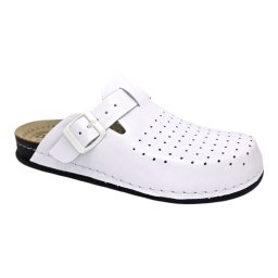 Saboti piele Dr. Feet 8001 alb