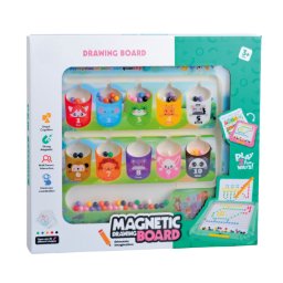 Tablita de desen 2 in 1 cu magneti - Culori si numere