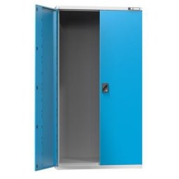 Dulap metalic de atelier 195 x 104,4 x 62,5 cm, gri/albastru