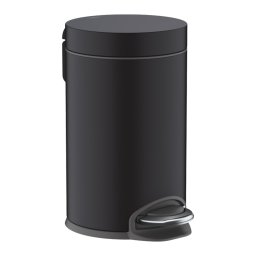 Cos de gunoi cu pedala Hansgrohe AddStoris 3L, negru mat - 41775670