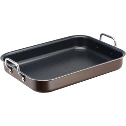 Tava cuptor cu manere Tefal gama Succes, material aluminiu, suprafata speciala non-aderenta, culoare maro, dimensiuni: 37x27cm
