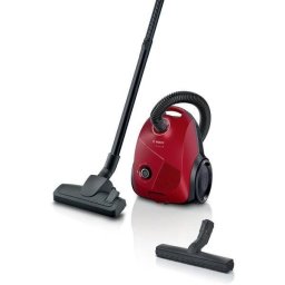 Aspirator cu sac Bosch Serie 2 BGBS2RD1H, filtru igienic, capacitate sac 3.5L, 10 ani garantie motor, consum anual de energie: 26.7 kWh/an, Rosu