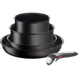 Tefal L3959543 Set de vase Ingenio Unlimited On, 5 buc, Negru
