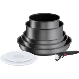 Tefal L7619202 Set de vase Ingenio Daily Chef On, 8 piese, Negru
