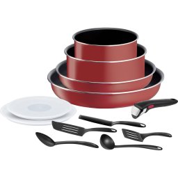 Tefal L1529302 Set de vase Ingenio Easy Cook N Clean, 12 buc, Rosu