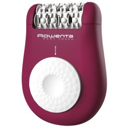 Epilator ROWENTA Easy Touch EP1120F1, 24 pensete, compact, usor de utilizat, sistem de masaj, 3 accesorii, Roz inchis