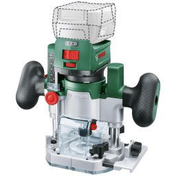 Masina 2 in 1 de frezat pe acumulator Bosch Router Combi Set 06039D5002, 18 V, 4 Ah, 10.000 – 30.000 rot/min, 6/8 mm bucsa, fara acumulator/incarcator, Verde