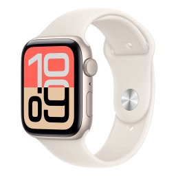 Apple Watch SE 3 GPS 44mm Starlight Aluminium Case with Starlight Sport Band - M/L